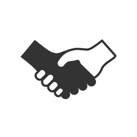 Handshake Deal Vector Icon Symbol Graphic Logo Design Templateのイラスト素材