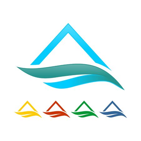 Heavenly Gate Feather Symbol Set Symbol Designのイラスト素材