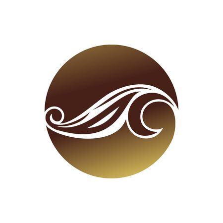 Floral Art Nouveau Circular Shape Symbol Designのイラスト素材