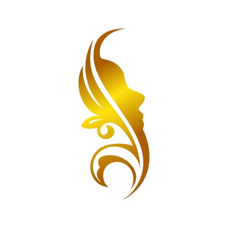 Golden Decorative Facial Ornament Initial Sのイラスト素材