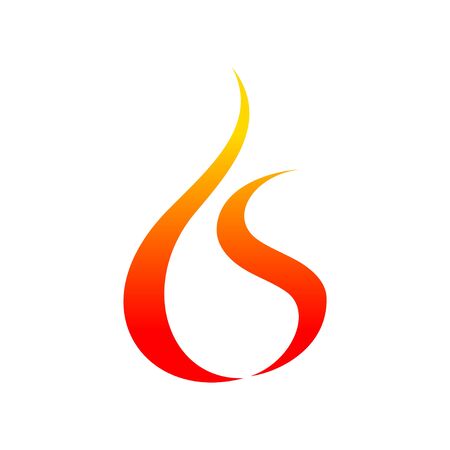 Fire Flames Oild Drop Shape Symbol Graphicのイラスト素材