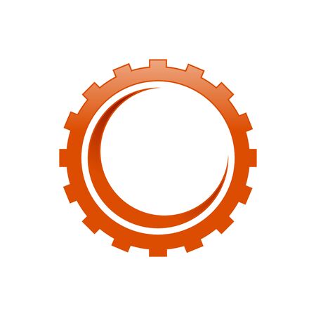 Industrial Gear Cog with Crescent Shape Insideのイラスト素材