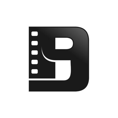 Movie Media Film Initial B Lettermark Icon Designのイラスト素材