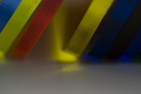 Detail of Plexyglass pantone color guide - colors concept 