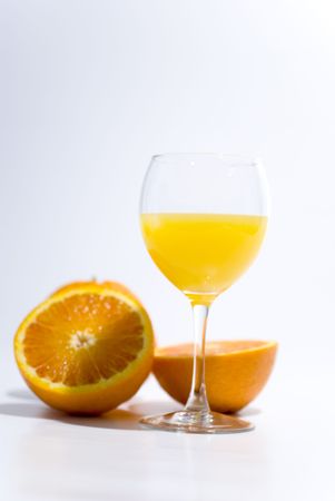 Orange juice summer refreshment isolatedの写真素材