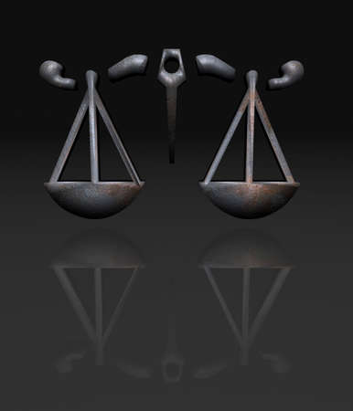 3D Zodiac signs, rusty metal on black background