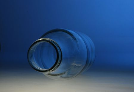 Isolated Bottle made of glass, recycling glassの写真素材