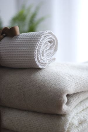 wool and natural fibres manufactureの写真素材