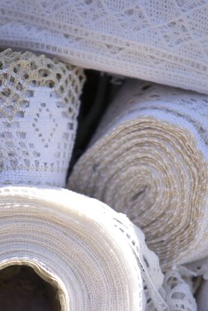 colored fabrics and 	textile productsの写真素材