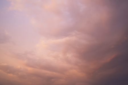 Dramatic sunset with clouds