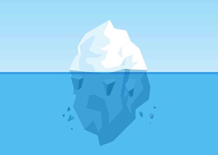 Melting Iceberg Design. Vector Illustrationのイラスト素材