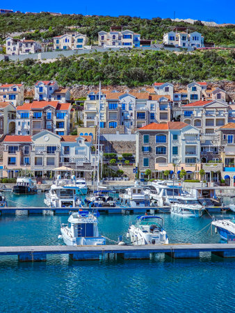Bodrum Town, Aegean Coast, Mugla City, Turkeyの写真素材