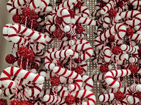 Bright Candy and Ball Pattern Backgroundの写真素材