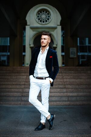 Handsome stylish manの写真素材