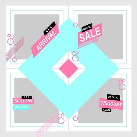 Promotional Social Media Templateのイラスト素材