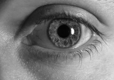 Black & white eyeの写真素材