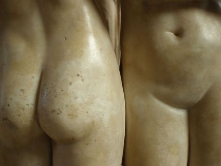 Sensuality - Detail of an Ancient Roman Sculptureの写真素材