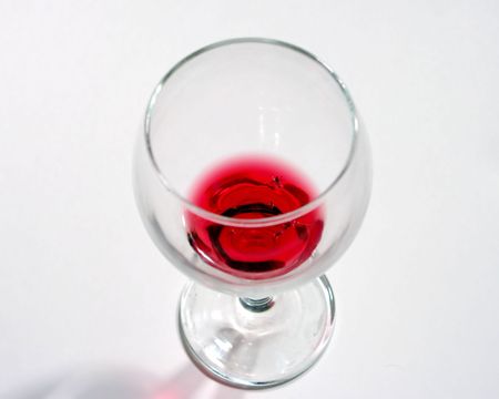 wine in glass, attracting bugs. 