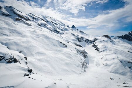 Urner Alps, view from Titlis mountain, Obwalden, Switzerlandの写真素材