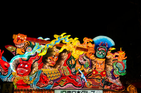 Nebuta Festival floats, Aomori, Japanの写真素材