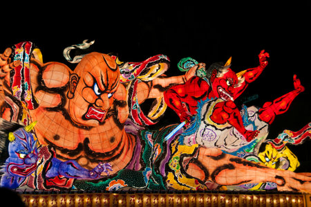 Nebuta Festival floats, Aomori, Japanの写真素材