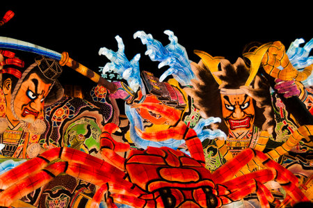 Nebuta Festival floats, Aomori, Japanの写真素材