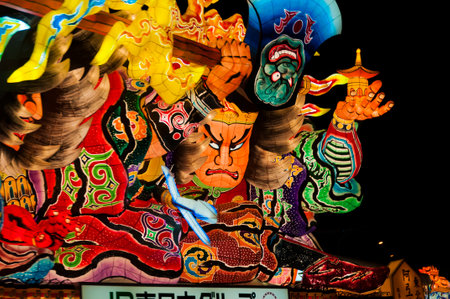 Nebuta Festival floats, Aomori, Japanの写真素材