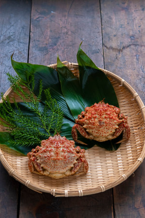 Helmet crab served on a plate