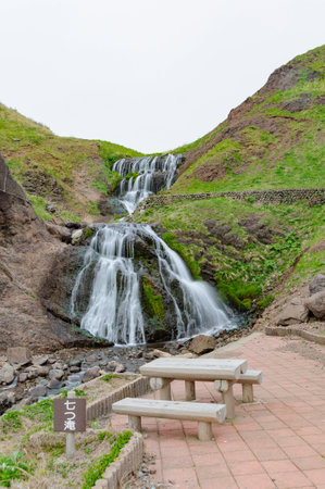 Nanatsu-daki Waterfall. Nakadomari, Aomori, Japan