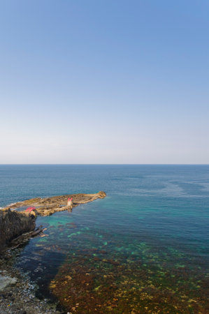 Tsugaru National Park, Horozuki Coast. Aomori, Japanの写真素材