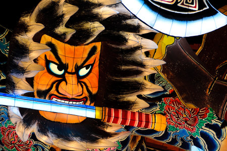 Floats of the Nebuta Festival. Aomori, Japanの写真素材