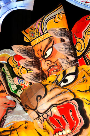 Floats of the Nebuta Festival. Aomori, Japan