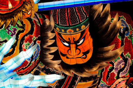 Floats of the Nebuta Festival. Aomori, Japanの写真素材
