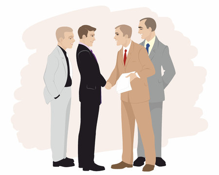 Vector illustration of a partnership in businessのイラスト素材
