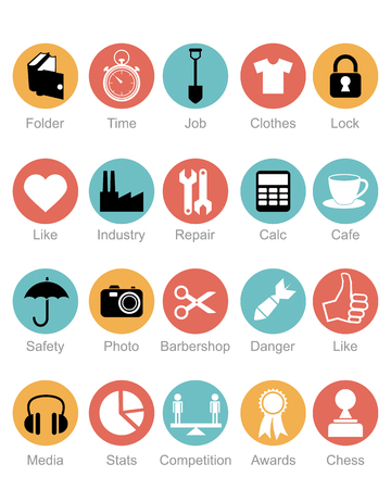 Vector illustration of a web icons setのイラスト素材