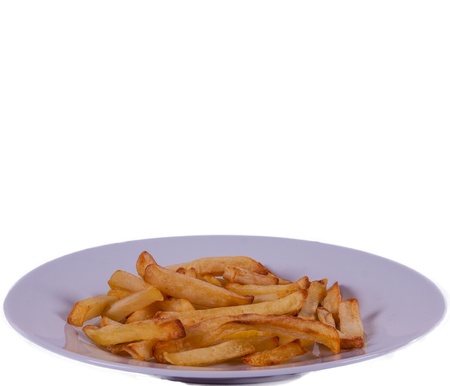 Plate of Chips/Friesの写真素材