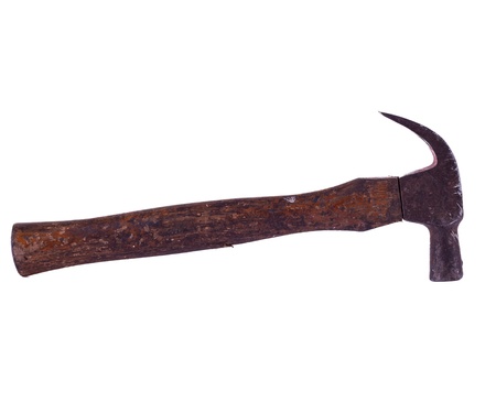 Wooden Handled Hammerの写真素材