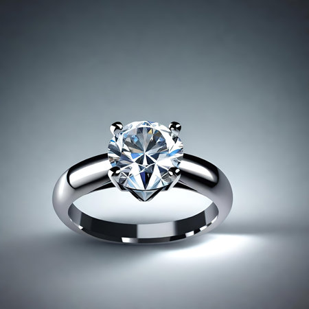 Wedding ring with diamondの素材