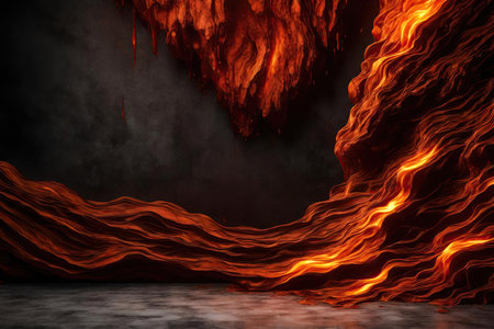 Abstract lava background for productの素材