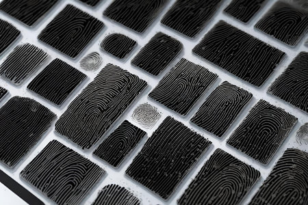 Fingerprint on the black surfaceの素材