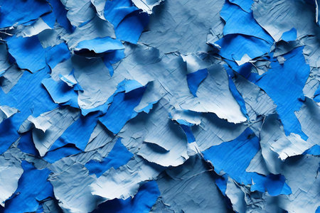 blue torn paper textureの素材