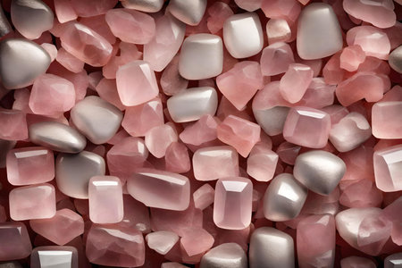 Pink quartz minerals backgroundの素材