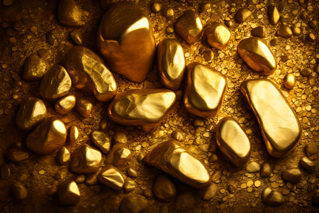 Golden rocks backgroundの素材