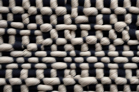 Wool knitting grid backgroundの素材