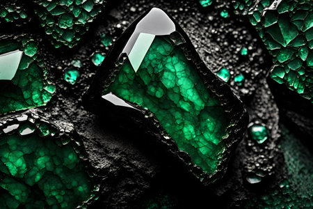 black emerald stone textureの素材