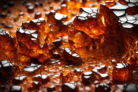 cracked amber product backgroundの素材