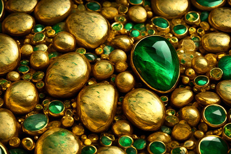 golden emerald stone textureの素材