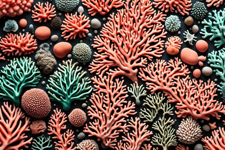 organic coral backgroundの素材