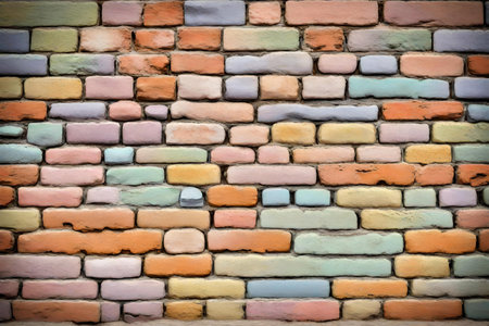 pastel colors old brick symmetry textureの素材