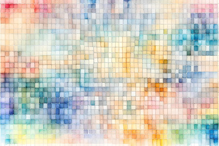 pastel colors watercolor gridの素材